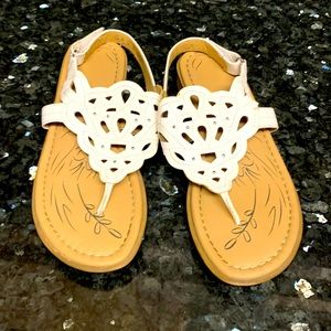 Naturalizer White Sandals size 10